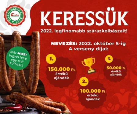 Keressük 2022. legfinomabb kolbászait!